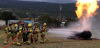 Glorieta Fire Volunteers training with propane tank fire.